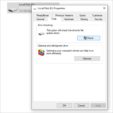 Klik vervolgens op het tabblad Extra