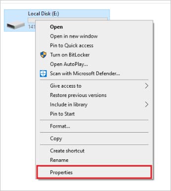 Selecteer Eigenschappen