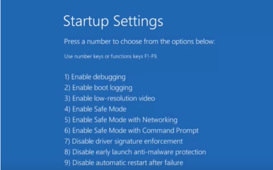 Veilige modus met netwerk