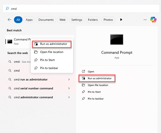 Exécuter en tant qu'administrateur