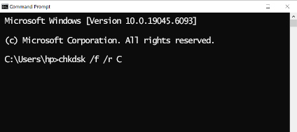 type-chkdsk-C