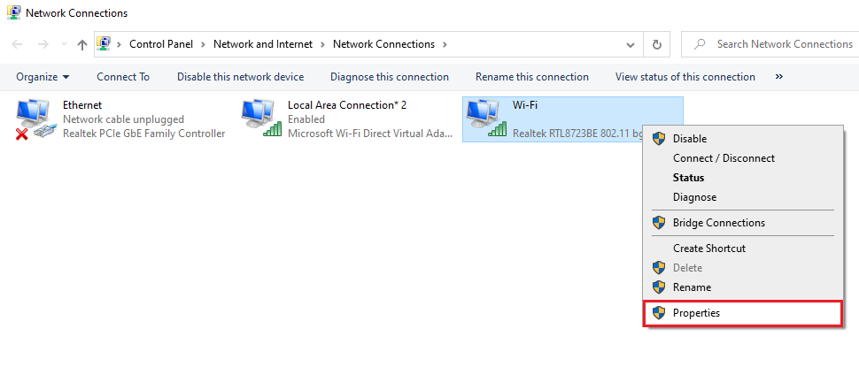 wijzig-adapter-optie-eigenschappen